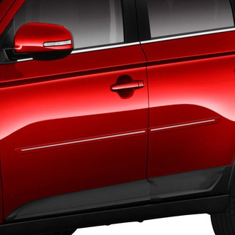 Dawn® - 1.25" Wide Body Side Moldings with Chrome Insert (Painted)