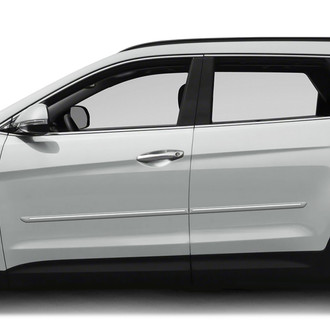 Dawn® - 1.25" Wide Body Side Moldings with Chrome Insert (Painted)