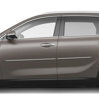Dawn® - 1.25" Wide Body Side Moldings with Chrome Insert (Painted)
