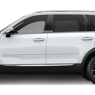 Dawn® - 1.25" Wide Body Side Moldings with Chrome Insert (Painted)