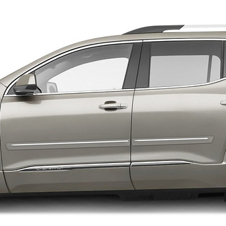 Dawn® - 2.5" Wide Body Side Moldings with Chrome Insert (Painted)