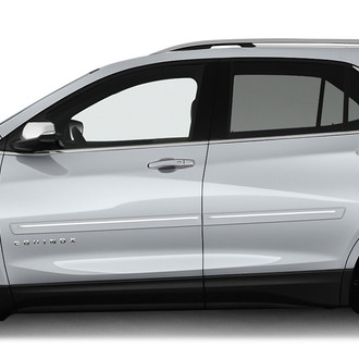 Dawn® - 2.5" Wide Body Side Moldings with Chrome Insert (Painted)