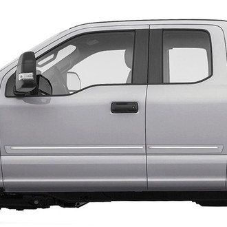 Dawn® - 2.5" Wide Body Side Moldings with Chrome Insert (Painted)