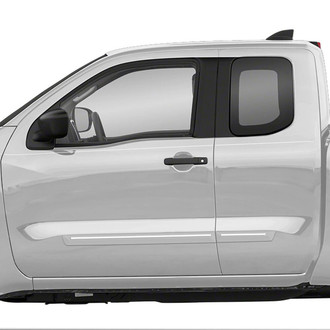 Dawn® - 2.5" Wide Body Side Moldings with Chrome Insert (Painted)