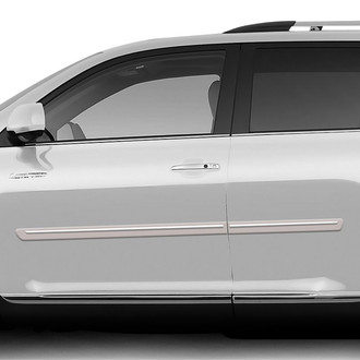 Dawn® - 2.5" Wide Body Side Moldings with Chrome Insert (Painted)