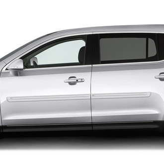 Dawn® - 2.5" Wide Body Side Moldings with Chrome Insert (Painted)