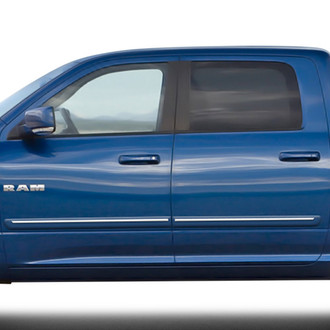 Dawn® - 2.5" Wide Body Side Moldings with Chrome Insert (Painted)