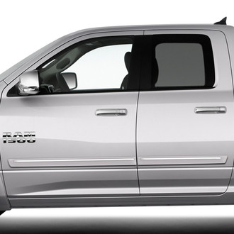 Dawn® - 2.5" Wide Body Side Moldings with Chrome Insert (Painted)