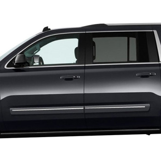Dawn® - 2.5" Wide Body Side Moldings with Chrome Insert (Painted)
