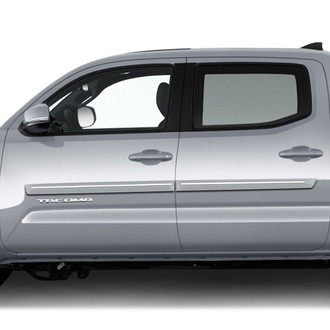 Dawn® - 2.5" Wide Body Side Moldings with Chrome Insert (Painted)