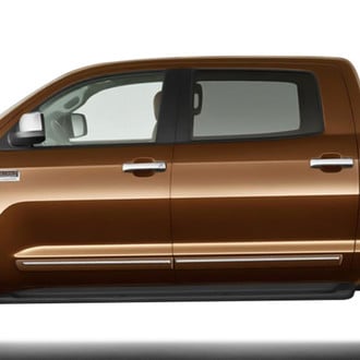 Dawn® - 2.5" Wide Lower Body Side Moldings with Chrome Insert (Painted)