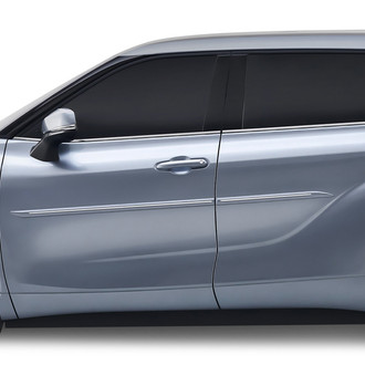 Dawn® - 1.45" Wide Body Side Moldings with Chrome Insert (Painted)