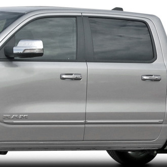 Dawn® - 1.25" Wide Special End Body Side Moldings with Chrome Insert (Painted)