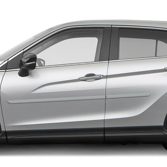 Dawn® - 1.25" Wide Body Side Moldings without Insert (Painted)