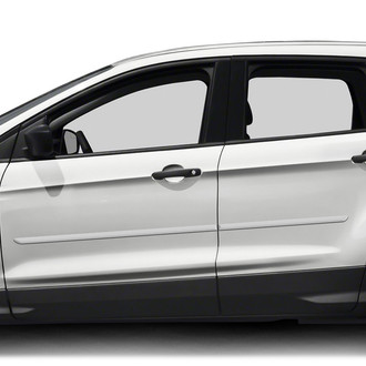Dawn® - 1.25" Wide Body Side Moldings without Insert (Painted)
