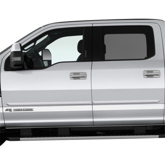 Dawn® - 1.25" Wide Body Side Moldings without Insert (Painted)