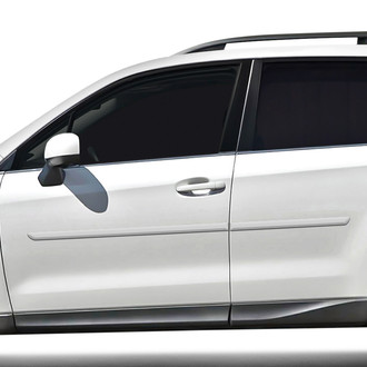 Dawn® - 1.25" Wide Body Side Moldings without Insert (Painted)