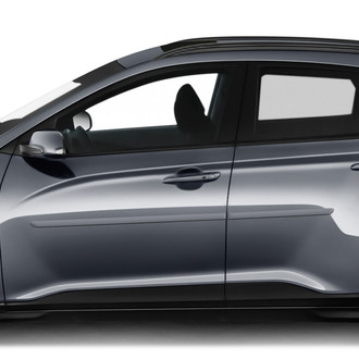 Dawn® - 1.25" Wide Body Side Moldings without Insert (Painted)