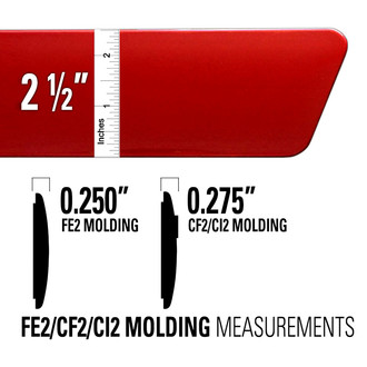 Dawn® - 2.5" Wide Body Side Moldings without Insert (Painted)