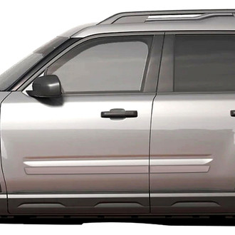 Dawn® - 2.5" Wide Body Side Moldings without Insert (Painted)
