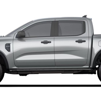 Dawn® - 2.5" Wide Body Side Moldings without Insert (Painted)