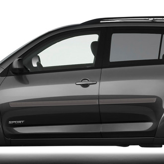 Dawn® - 2.5" Wide Body Side Moldings without Insert (Painted)