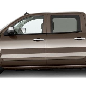 Dawn® - 2.5" Wide Body Side Moldings without Insert (Painted)