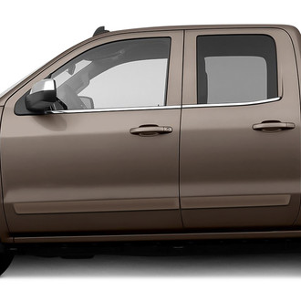 Dawn® - 2.5" Wide Body Side Moldings without Insert (Painted)