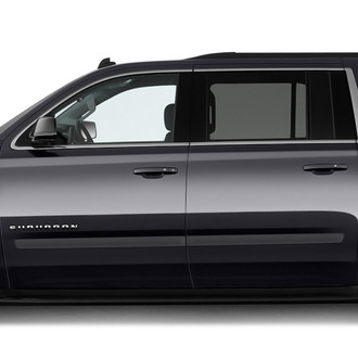 Dawn® - 2.5" Wide Body Side Moldings without Insert (Painted)
