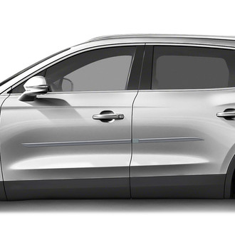 Dawn® - 1.45" Wide Body Side Moldings without Insert (Painted)