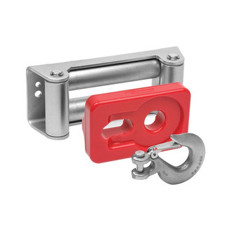 Daystar® KU70039RE - Red Roller Fairlead Winch Isolator with Center Detent Post for 8,000-12,500 lbs winches