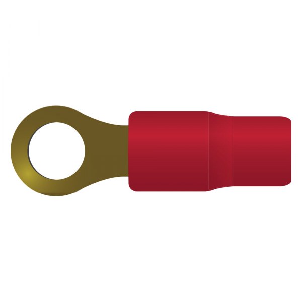 db Drive® - 1/0 Gauge 5/16" Red Gold Plated Bulk Ring Terminals (20 Per Pack)
