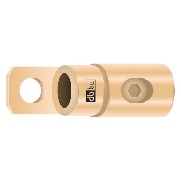 db Drive® - 1/0 Gauge 5/16" Gold Ring Terminals (2 Per Pack)