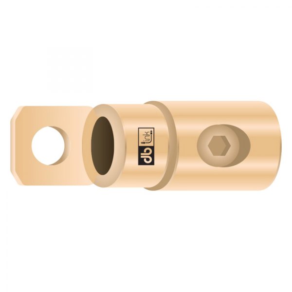 db Drive® - 4 Gauge 5/16" Gold Ring Terminals (2 Per Pack)