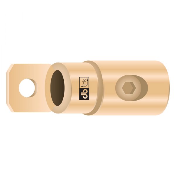 db Drive® - 8 Gauge 5/16" Gold Ring Terminals (2 Per Pack)