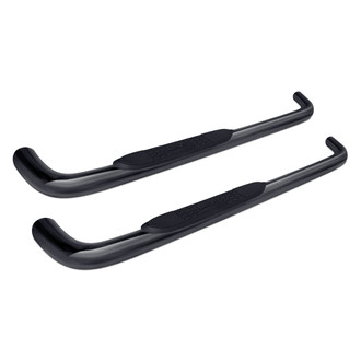 Dee Zee® - 3" Cab Length Black Round Side Steps
