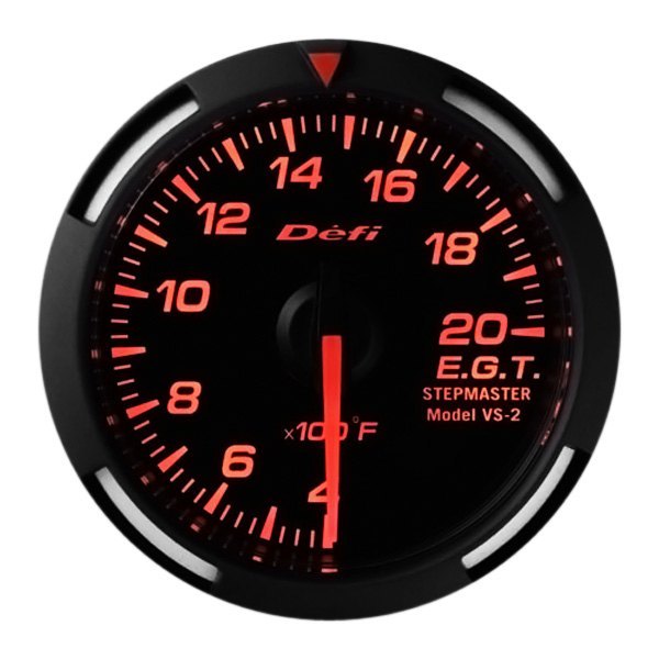 Defi® - Racer Series 52mm EGT Gauge with Red Lighting, 4 to 20 x100deg F