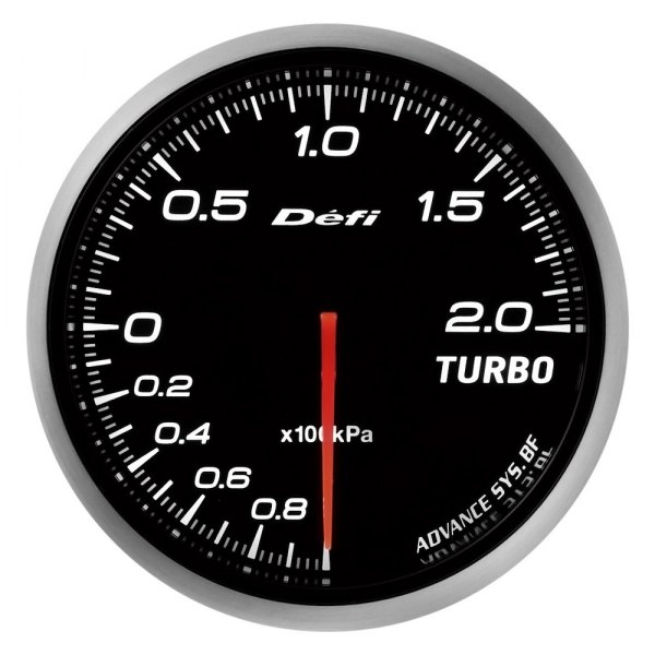Defi® - ADVANCE BF 60mm Boost Gauge with White Lighting, 2 BAR