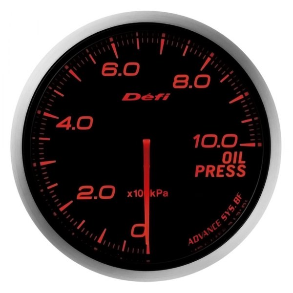 Defi® - ADVANCE BF 60mm Oil Pressure Gauge with Red Lighting