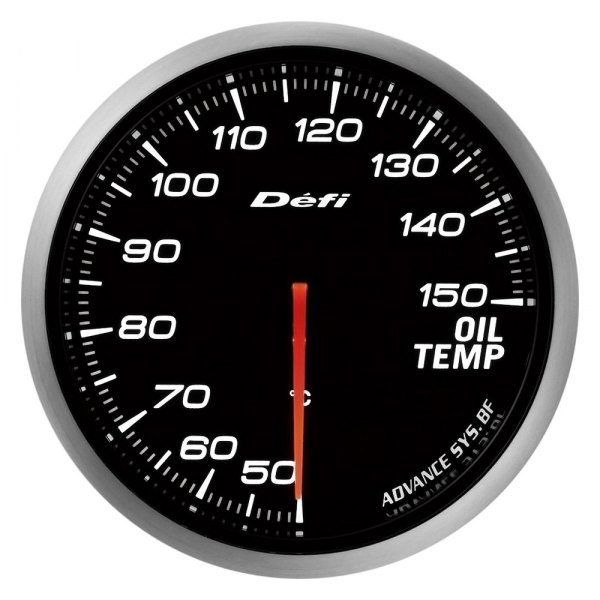 Defi® - ADVANCE BF 60mm Oil Temperature Gauge with White Lighting, 50-150 C