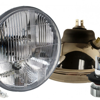 Delta Lights® - 7" Round LED Headlights with Defroster