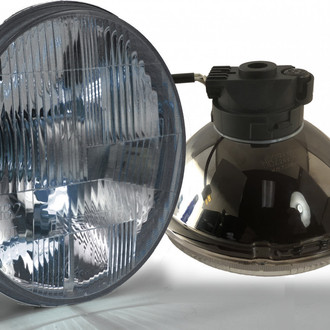 Delta Lights® - 7" Round Headlights with Amber LED City Lights