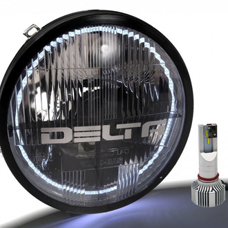 Delta Lights® - Quad-Bar™ Round LED Headlights with Switchback