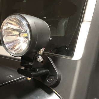 Delta Lights® - Windshield Frame Mounted 300 Series T-Bracket Driving Beam LED Light Kit