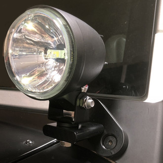 Delta Lights® - A-Pillar Mounted 300H Series Bullet 3" 2x35W Round Spot Beam LED Lights