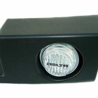 Delta Lights® - Fog Light Location Mounted 46H Series Polar Fascia 4.5" 2x100W Round Fog Beam LED Lights, with Defrost Heating