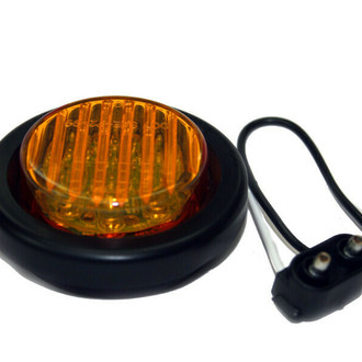 Delta Lights® - 2.75" Round Amber LED Side Marker Lights