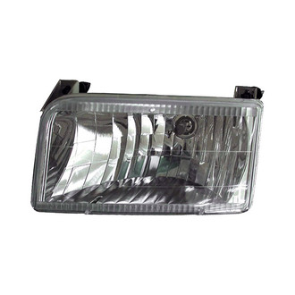 Depo® - Driver and Passenger Side Chrome Euro Headlights