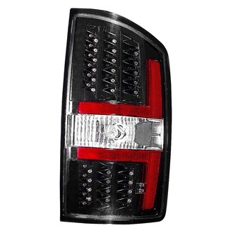Depo® - Driver and Passenger Side Black LED Tail Lights