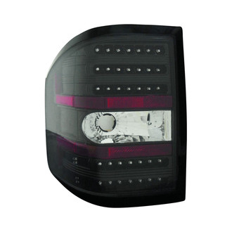 Depo® - Driver and Passenger Side Black LED Tail Lights